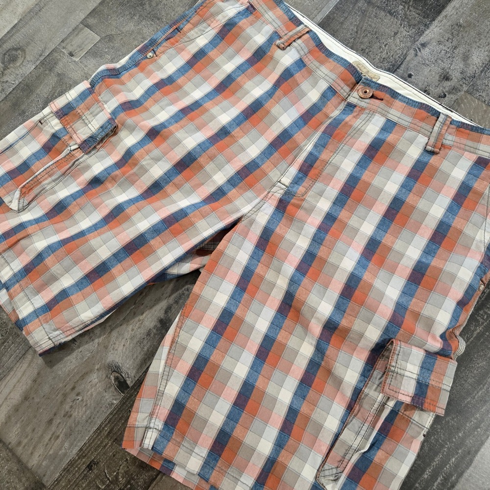 Tommy Bahama Make Life One Long Weekend Multi Plaid Cargo Shorts Men's Size 40